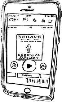 Drawing of “Behave: The Biology of Humans at Our Best and Worst”