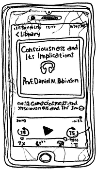 Drawing of “Consciousness and Its Implications”