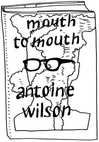 Black and white line drawing of the cover of “Mouth to Mouth”