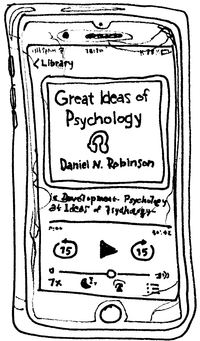 Drawing of “The Great Ideas of Psychology”
