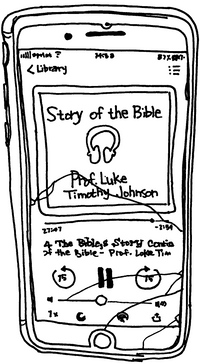 Drawing of “The Story of the Bible”